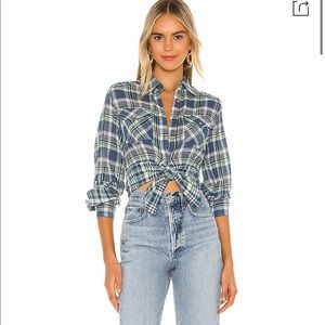 NWT FREE PEOPLE BLOOM BUTTON DOWN